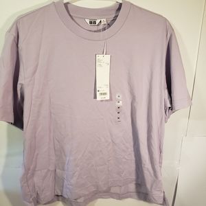 Light Purple Uniqlo Medium T-Shirt NWT Women's Cotton Shirt
